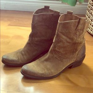 Franco Sarto leather ankle booties